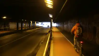 Im Findorfftunnnel wurde ein Radfahrer verletzt (Archivbild).