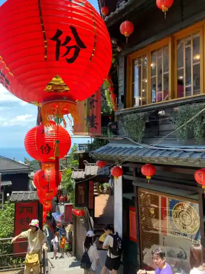 Teehaus in Chongwen. Das Dorf ist bekannt für seinen Oolong-Tee und die bunte Einkaufsstraße.