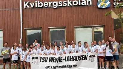 In der Kvibergsskolan in Göteborg übernachteten die Fußballerinnen des TSV Weyhe-Lahausen während des Gothia-Cups.