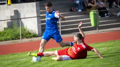 SCT-Akteur Aaron Djulic traf beim TSV Eystrup zum entscheidenden 2:0. 
