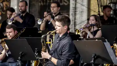 Traditionell beschließt das Konzert von ”Jugend jazzt” das Festival.