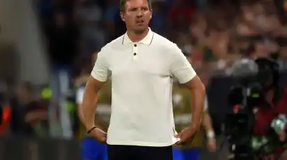 Bundestrainer Julian Nagelsmann ist verärgert über die Leistung der Nationalmannschaft.
