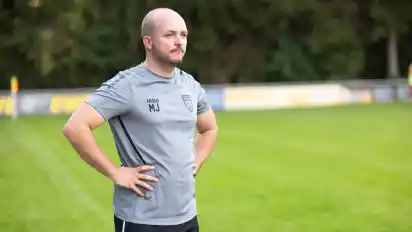Stuhr-Trainer Marvin John fehlten nach der Niederlage in Leese die Worte.