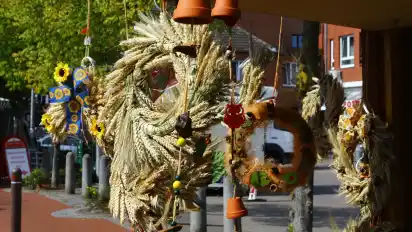 Weitere Händler hatten allerlei herbstliche Dekoration im Angebot.