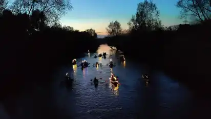 Die Lichter der Boote sollen am 20. September wieder auf der Wümme funkeln.