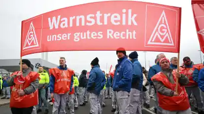 Bei VW gab es 2024 zahlreiche Warnstreiks. (Symbolbild)