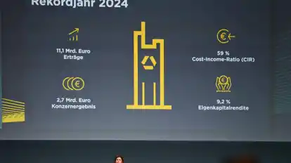 Commerzbank-Chefin Bettina Orlopp will Aktionärinnen und Aktionäre durch höhere Gewinn und steigende Ausschüttungen bei der Stange halten. (Archivbild)
