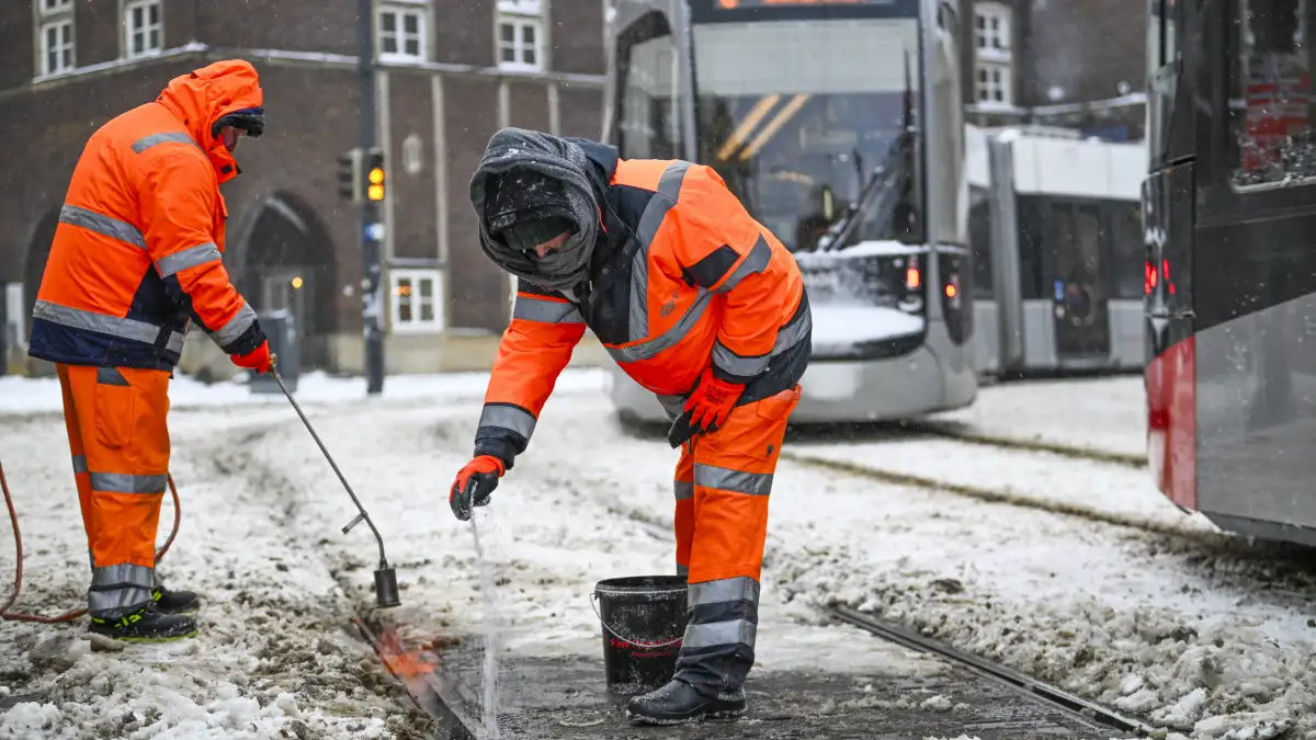 Winter storm in Bremen: Tram cancellations due to frost damage