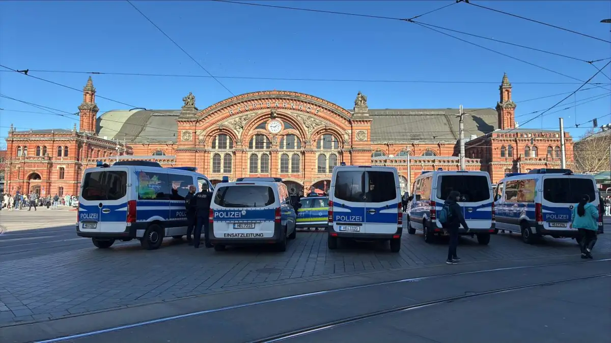 Bremer Hauptbahnhof wird derzeit geräumt
