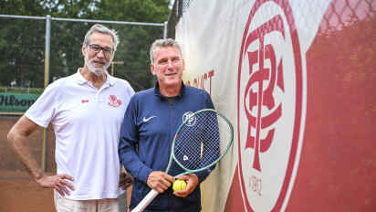 Das Projekt zweite Liga endet mit dem Abstieg in die dritte: Rubies-Manager Ronald Reichardt (l.) und Trainer Axel Finnberg.
