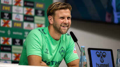Niclas Füllkrug bei seiner Vorstellung.