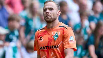 Alexander Schlager wird am Samstag im DFB-Pokal das Werder-Tor hüten.