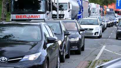 Das hohe Verkehrsaufkommen sorgt an der Nordstraße auch für hohe Stickstoffdioxidwerte. Zu hoch für die ab 2030 geltenden Grenzwerte.